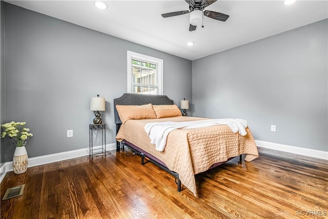 21405 Chesterfield Ave, Chesterfield, VA 23803 - bedroom with wood finished floors, recessed lighting, and ceiling fan