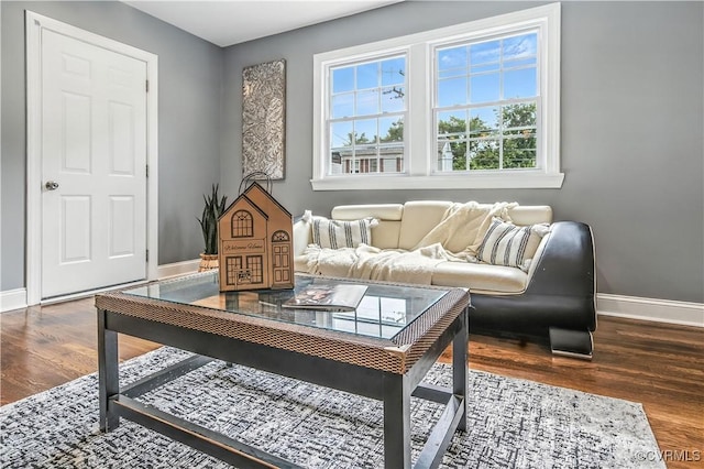 21405 Chesterfield Ave, Chesterfield, VA 23803 - living area with baseboards and wood finished floors