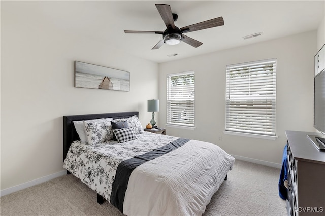 18517 Palisades Rdg, Moseley, VA 23120 - bedroom with carpet flooring and a ceiling fan