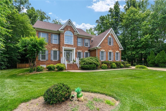 3541 Kings Farm Dr, Midlothian, VA 23113 - colonial inspired home with brick siding