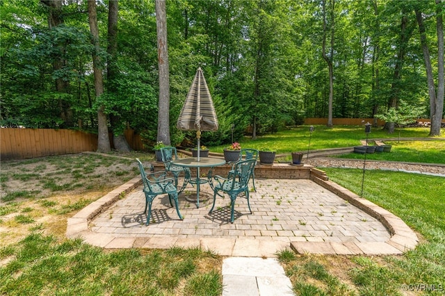 3541 Kings Farm Dr, Midlothian, VA 23113 - view of patio / terrace featuring outdoor dining space