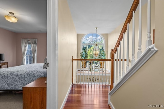 3541 Kings Farm Dr, Midlothian, VA 23113 - interior space with a chandelier and wood-type flooring