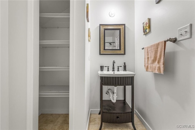 3541 Kings Farm Dr, Midlothian, VA 23113 - bathroom featuring tile patterned flooring and a sink