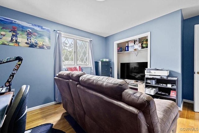 5205 Jerral Dr, Prince George, VA 23875 - living area with light wood-style floors and baseboards