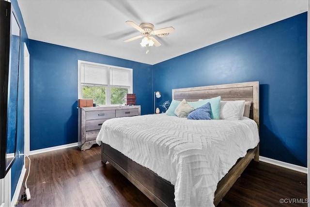 5205 Jerral Dr, Prince George, VA 23875 - bedroom featuring wood finished floors and ceiling fan