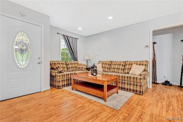 9118 Epps Rd, Mechanicsville, VA 23111 - living area with light wood-type flooring and recessed lighting