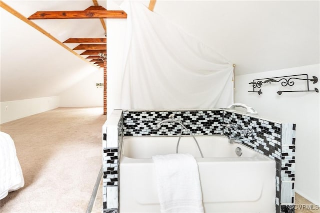 2711 Maplewood Rd, Henrico, VA 23228 - full bath featuring lofted ceiling and a bath
