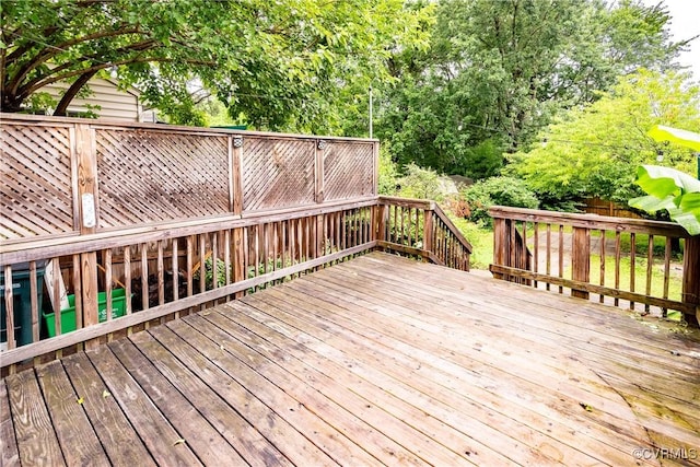 2711 Maplewood Rd, Henrico, VA 23228 - wooden terrace featuring view of scattered trees