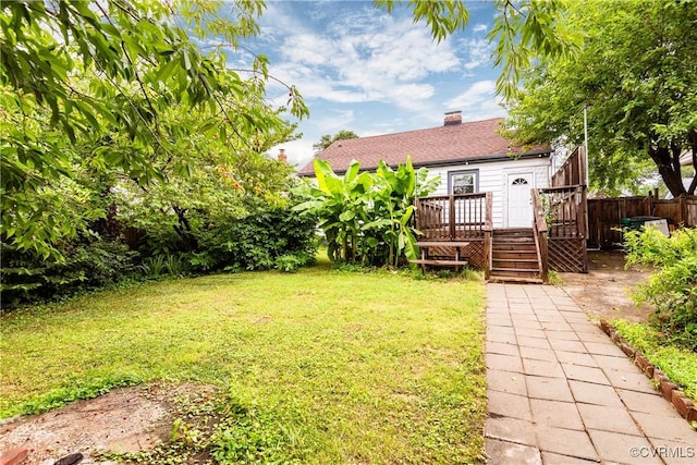 2711 Maplewood Rd, Henrico, VA 23228 - view of yard with a deck