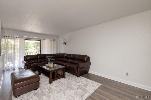 1501 Largo Rd Unit 302, Henrico, VA 23238 - living room with wood finished floors and a textured ceiling