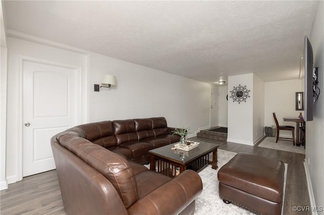 1501 Largo Rd Unit 302, Henrico, VA 23238 - living area with wood finished floors and a textured ceiling