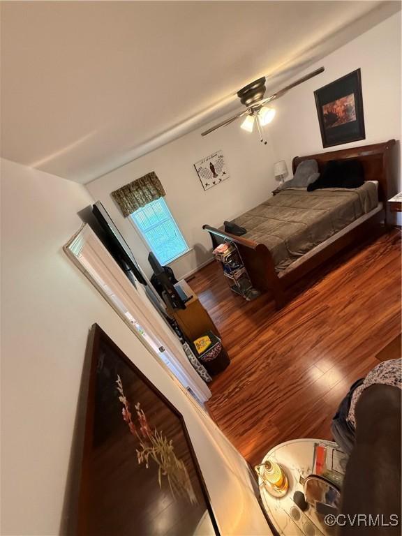 21338 Deodora Ct, Petersburg, VA 23803 - bedroom featuring wood finished floors and a ceiling fan