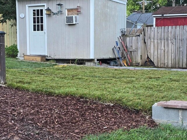 10818 Sebring Dr, Henrico, VA 23233 - view of outbuilding featuring a wall mounted AC