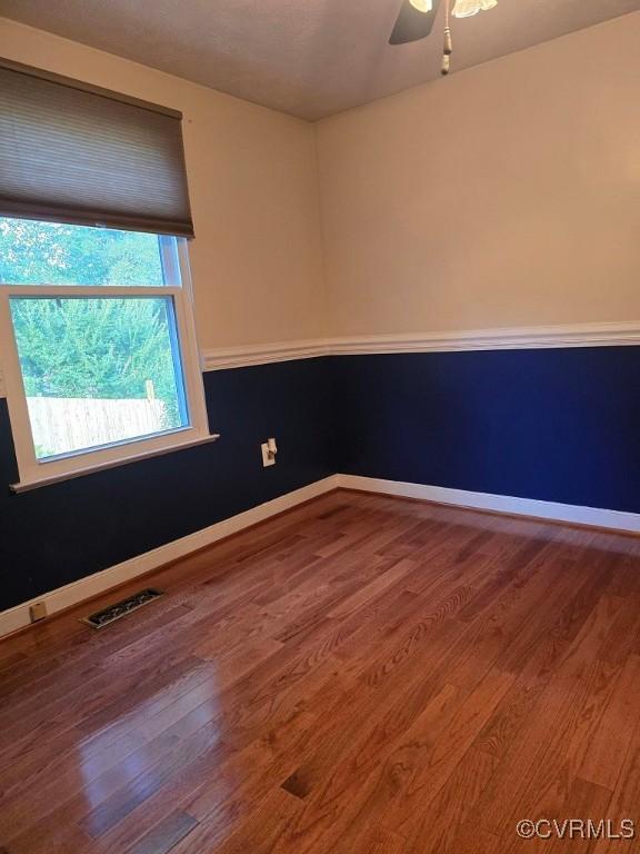 10818 Sebring Dr, Henrico, VA 23233 - unfurnished room featuring wood finished floors and a ceiling fan