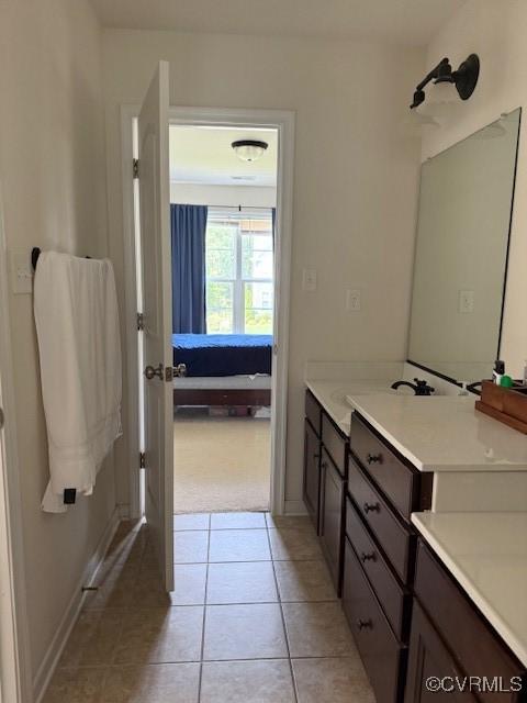 17037 Windon Ct, Moseley, VA 23120 - bathroom with vanity, connected bathroom, and tile patterned floors