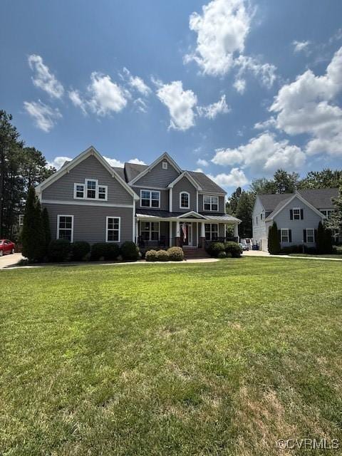 17037 Windon Ct, Moseley, VA 23120 - craftsman house with covered porch and a front lawn