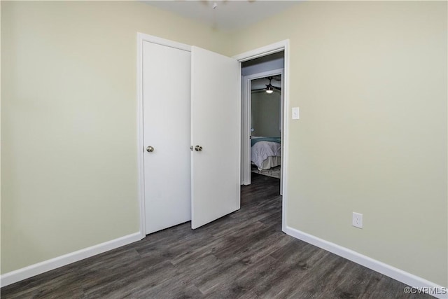 9300 Greatbridge Rd, Chesterfield, VA 23237 - unfurnished bedroom featuring dark wood-style floors and baseboards