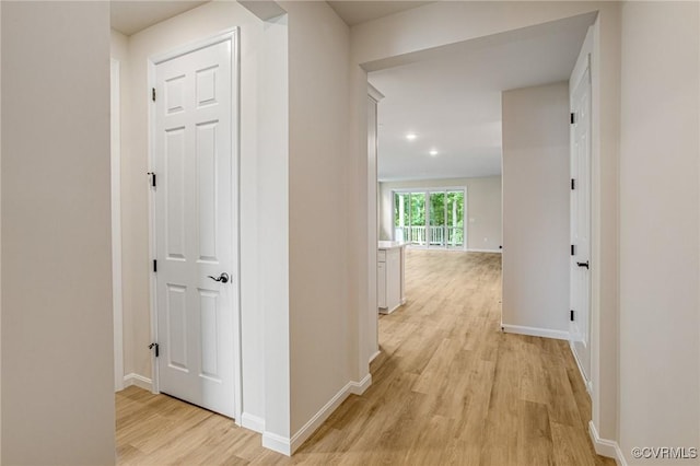 7082 Braxton Ct, Ladysmith, VA 22546 - hall with light wood-style flooring and recessed lighting