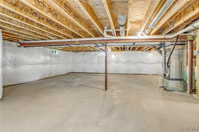 7082 Braxton Ct, Ladysmith, VA 22546 - unfinished basement with heating unit