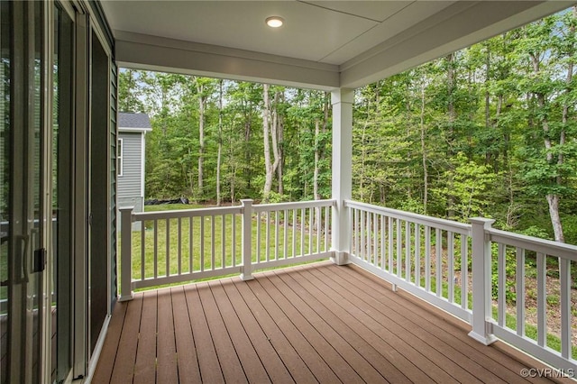 7082 Braxton Ct, Ladysmith, VA 22546 - view of wooden deck