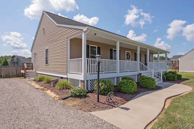8622 Rock Cedar Rd, New Kent, VA 23124 - view of front of property with a porch and crawl space