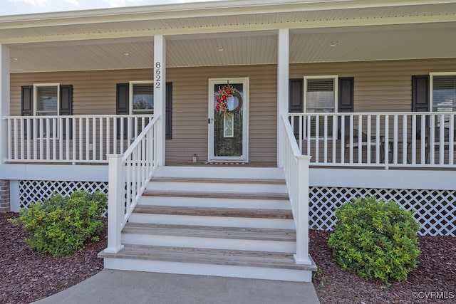 8622 Rock Cedar Rd, New Kent, VA 23124 - property entrance with a porch