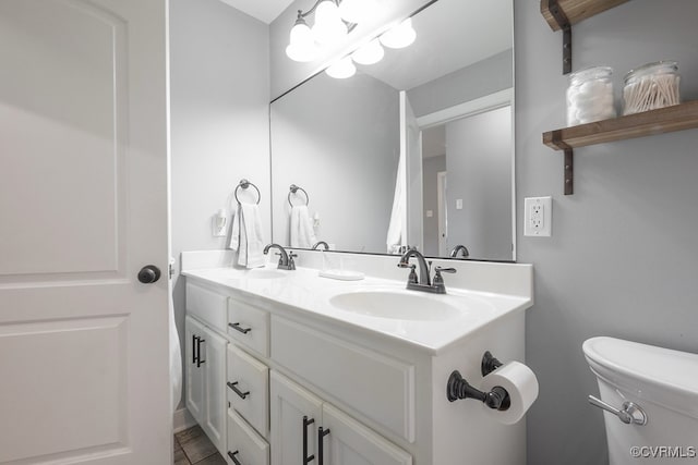 8622 Rock Cedar Rd, New Kent, VA 23124 - bathroom with toilet and double vanity