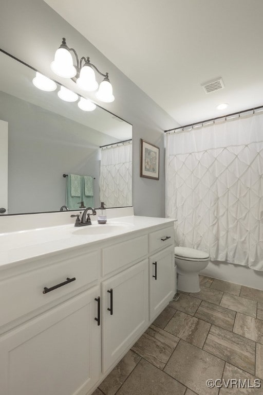 8622 Rock Cedar Rd, New Kent, VA 23124 - bathroom featuring vanity and shower / tub combo with curtain