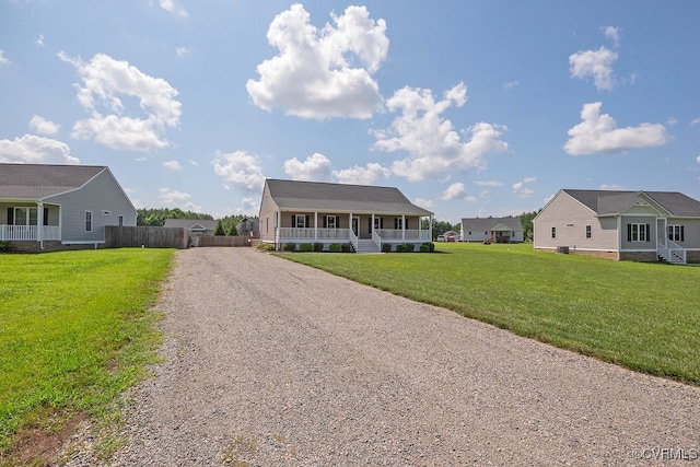 8622 Rock Cedar Rd, New Kent, VA 23124 - view of front of property with driveway and a porch