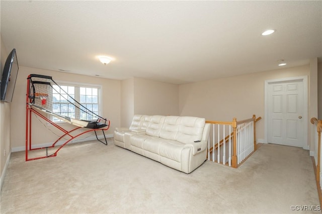 4837 Glenmorgan Ct, Chester, VA 23831 - carpeted living room featuring baseboards and recessed lighting