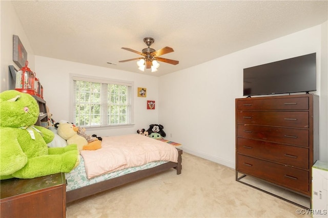 4837 Glenmorgan Ct, Chester, VA 23831 - bedroom featuring light carpet and a ceiling fan