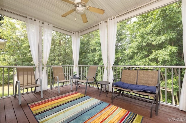 4837 Glenmorgan Ct, Chester, VA 23831 - deck featuring ceiling fan