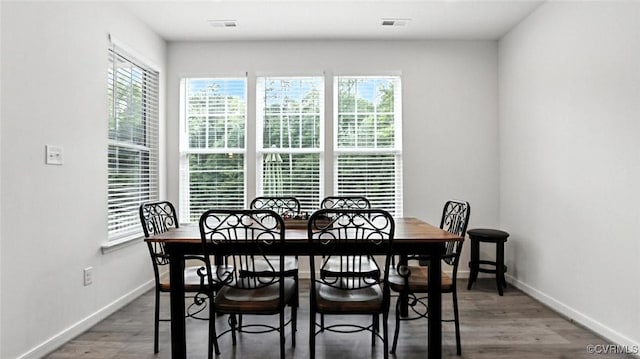 7750 Leeds Castle Ln, New Kent, VA 23124 - dining area with baseboards and wood finished floors