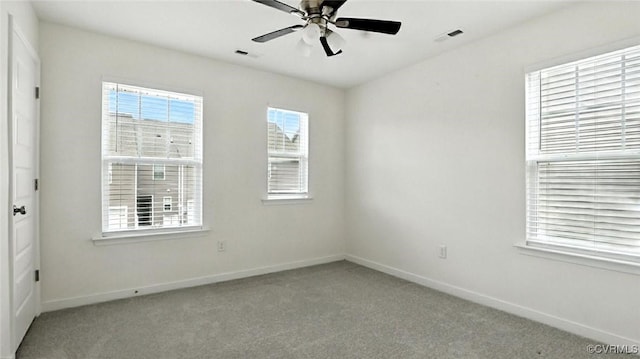 7750 Leeds Castle Ln, New Kent, VA 23124 - empty room with light carpet and a ceiling fan