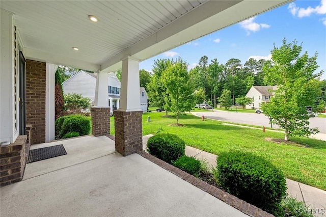 10485 Eagle Ct, Prince George, VA 23860 - covered porch featuring a lawn