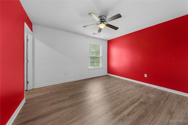 10485 Eagle Ct, Prince George, VA 23860 - empty room with wood finished floors and ceiling fan