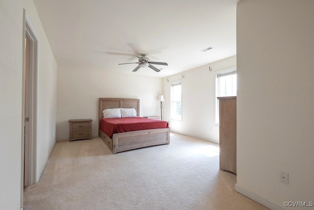 5636 Charter Oak Dr, Chesterfield, VA 23832 - bedroom with light carpet and ceiling fan