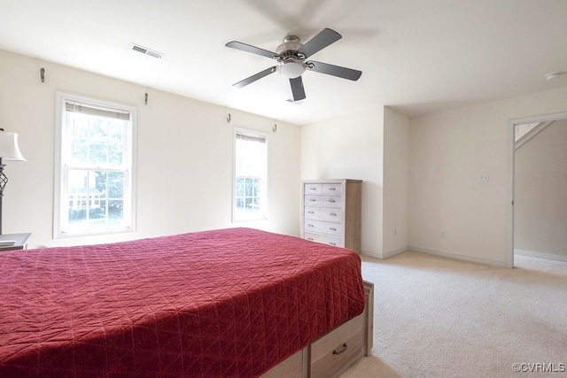 5636 Charter Oak Dr, Chesterfield, VA 23832 - bedroom with light colored carpet and ceiling fan