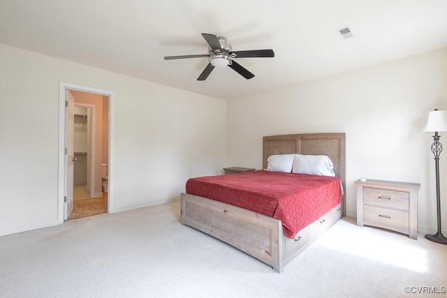 5636 Charter Oak Dr, Chesterfield, VA 23832 - bedroom featuring light colored carpet and ceiling fan