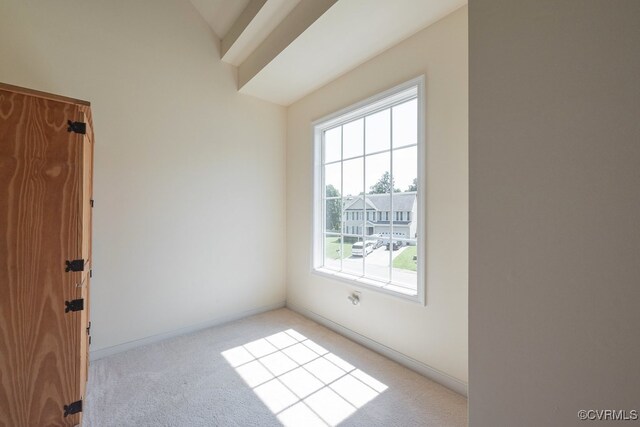 5636 Charter Oak Dr, Chesterfield, VA 23832 - unfurnished room with light colored carpet and vaulted ceiling