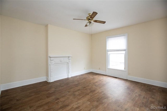 410 E 2nd St, Farmville, VA 23901 - empty room featuring a ceiling fan and wood finished floors