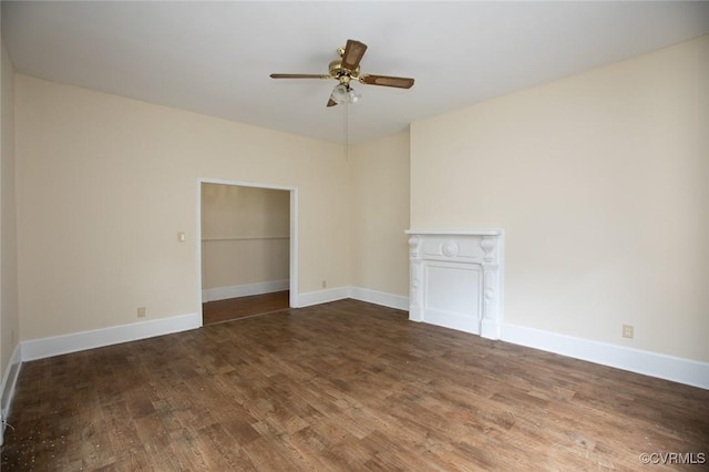 410 E 2nd St, Farmville, VA 23901 - unfurnished room featuring ceiling fan and wood finished floors