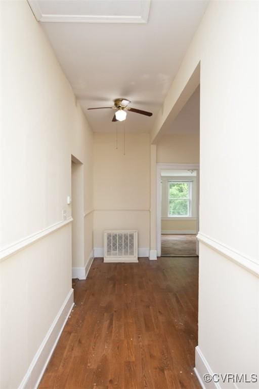 410 E 2nd St, Farmville, VA 23901 - hallway featuring wood finished floors and baseboards