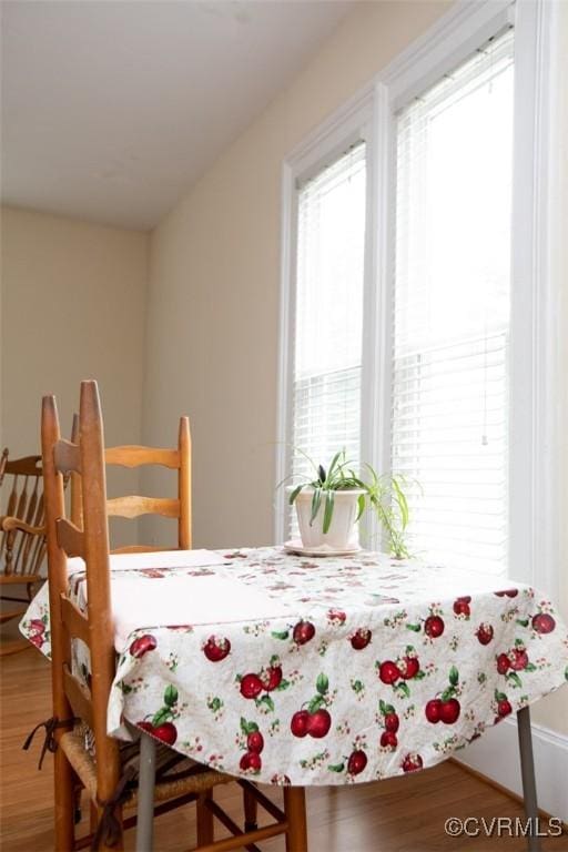 410 E 2nd St, Farmville, VA 23901 - dining space with wood finished floors