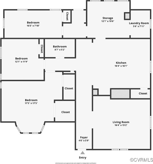 410 E 2nd St, Farmville, VA 23901 - view of room layout