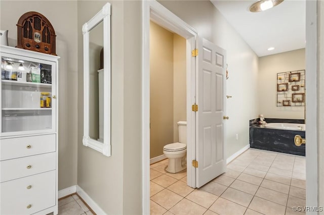 6002 Prospectors Bluff Ln, Mechanicsville, VA 23116 - full bath with a bath and tile patterned flooring