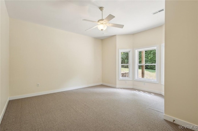 6002 Prospectors Bluff Ln, Mechanicsville, VA 23116 - empty room featuring light carpet and ceiling fan