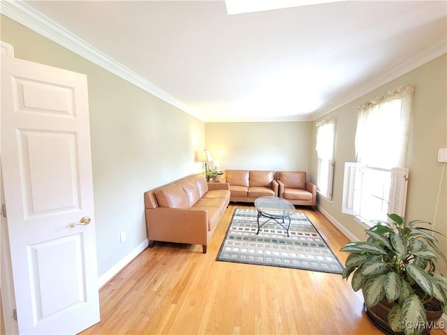 231 White Sand Ct, Colonial Heights, VA 23834 - living room featuring ornamental molding and light wood-type flooring
