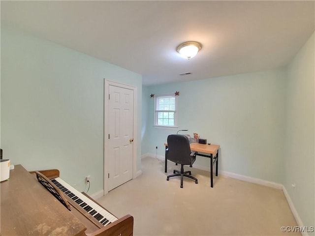 231 White Sand Ct, Colonial Heights, VA 23834 - carpeted home office with baseboards