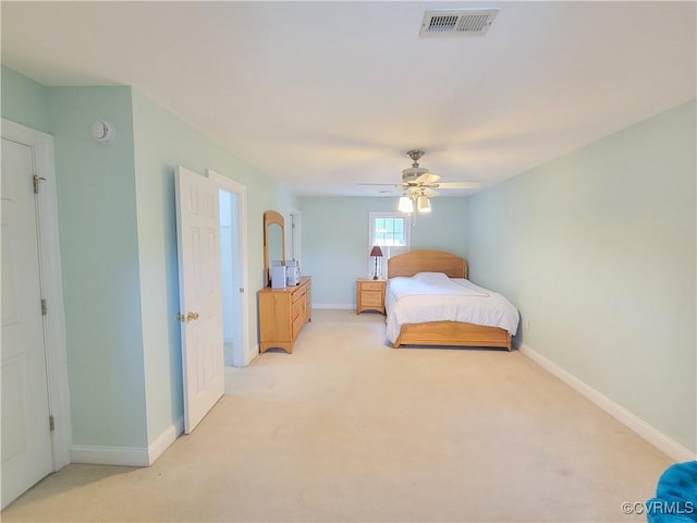 231 White Sand Ct, Colonial Heights, VA 23834 - bedroom featuring light carpet and a ceiling fan